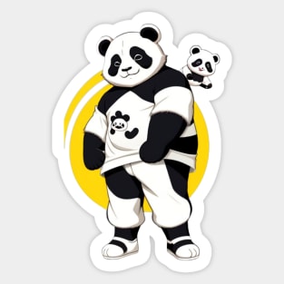 Funny and cute panda Sticker